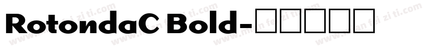 RotondaC Bold字体转换